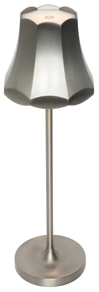 Ретро настолна лампа Gunmetal акумулаторна IP44 - Granny