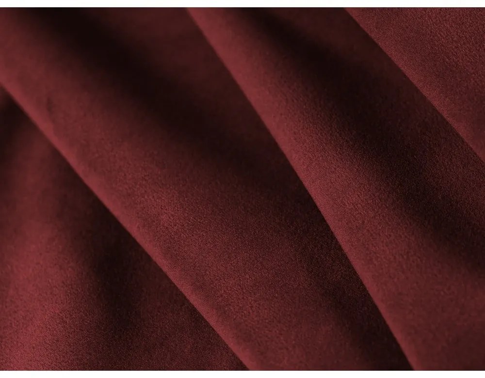 Червен кадифен диван 285 cm Bellis - Micadoni Home