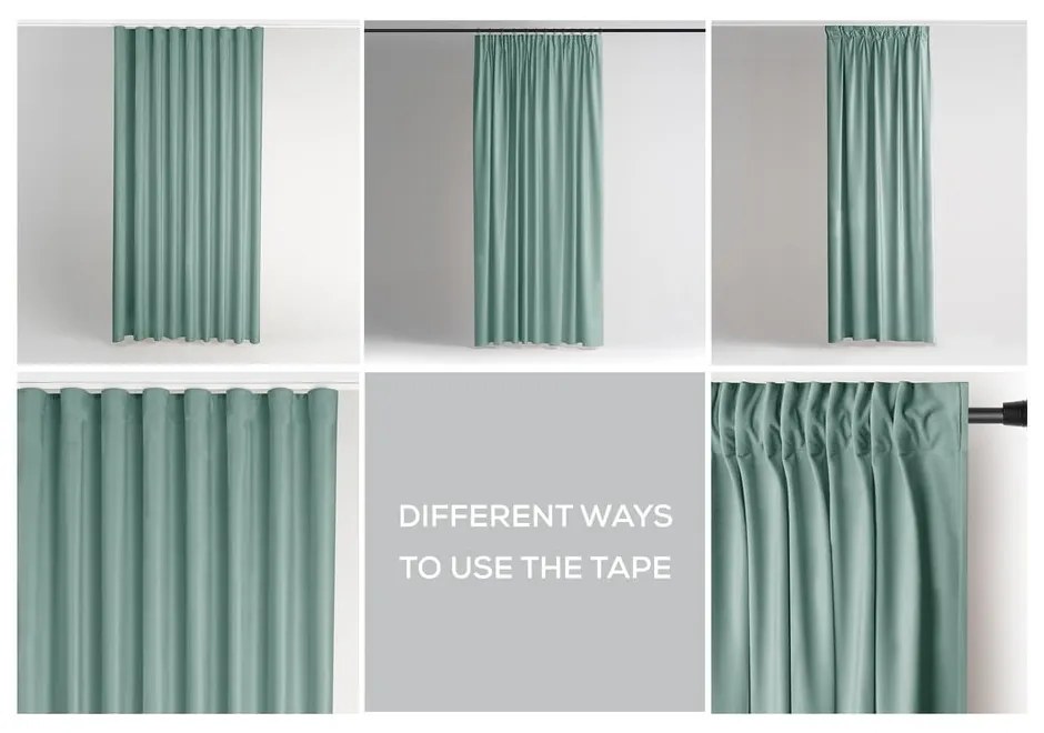 Светлозелено dimout перде 140x245 cm Pleat – Restilo