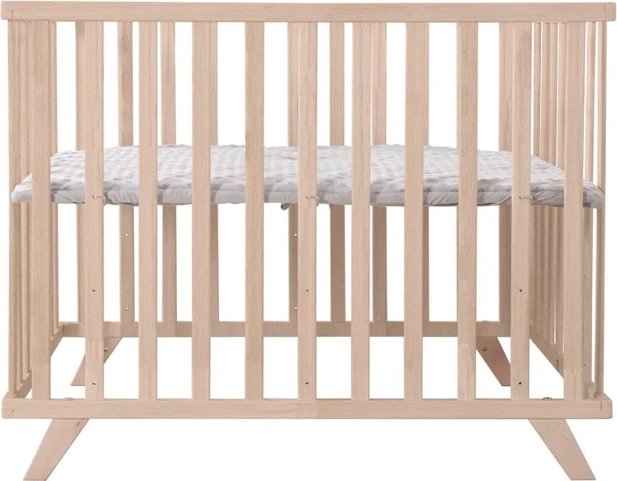 Кошара за игра от масивен бук с регулируема височина 75x100 cm в естествен цвят Lil Planet – Roba