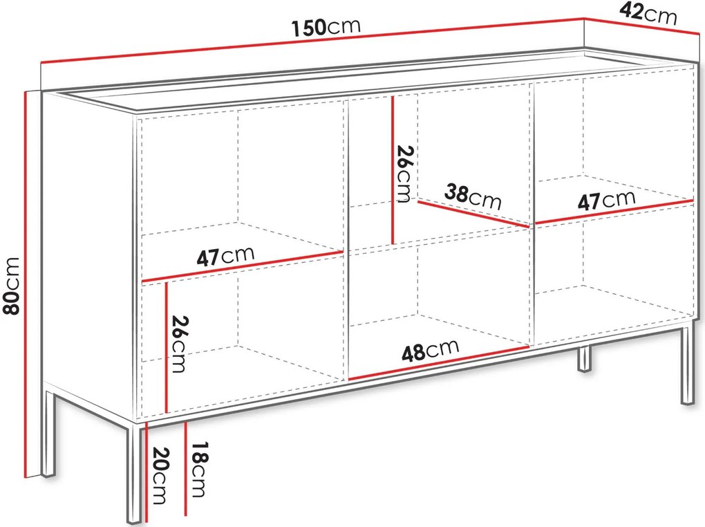 Скрин Como 150 3D-Естествено дърво-Черен