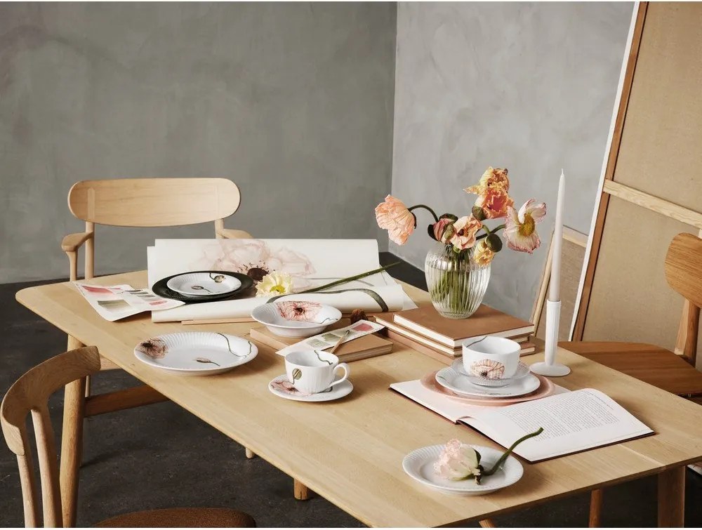 Бяла порцеланова чаша 380 ml Hammershøi Poppy – Kähler Design