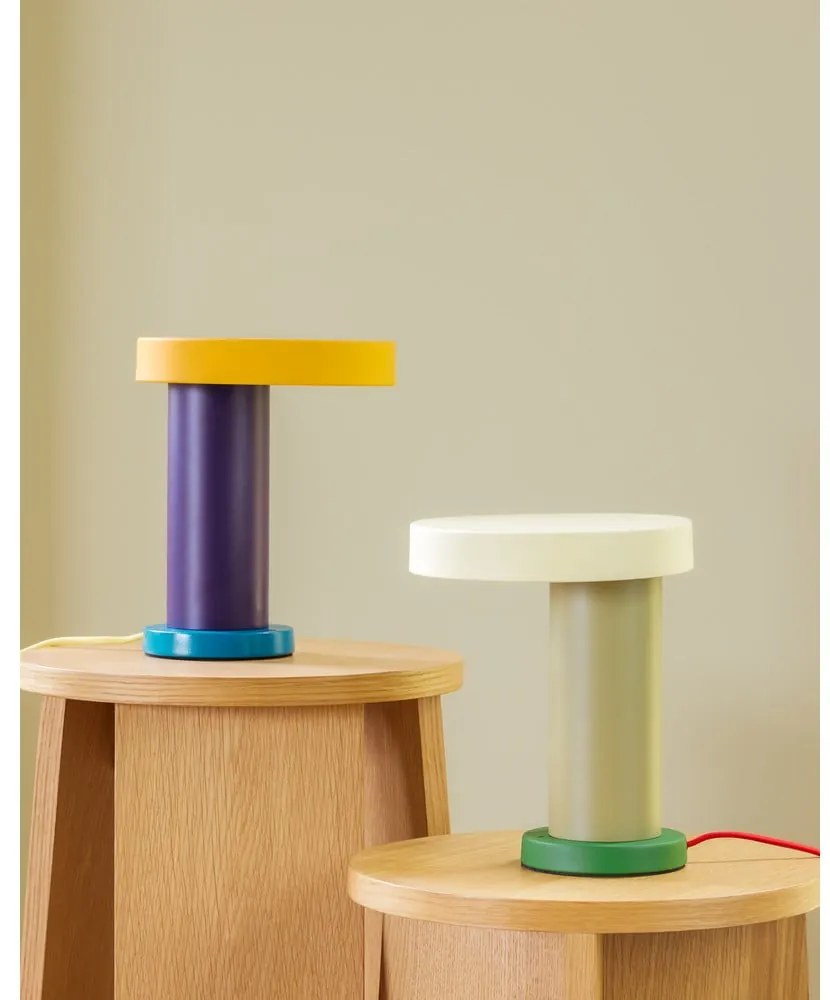 Лилава LED затъмняваща се настолна лампа (височина 25 cm) Magic – Hübsch