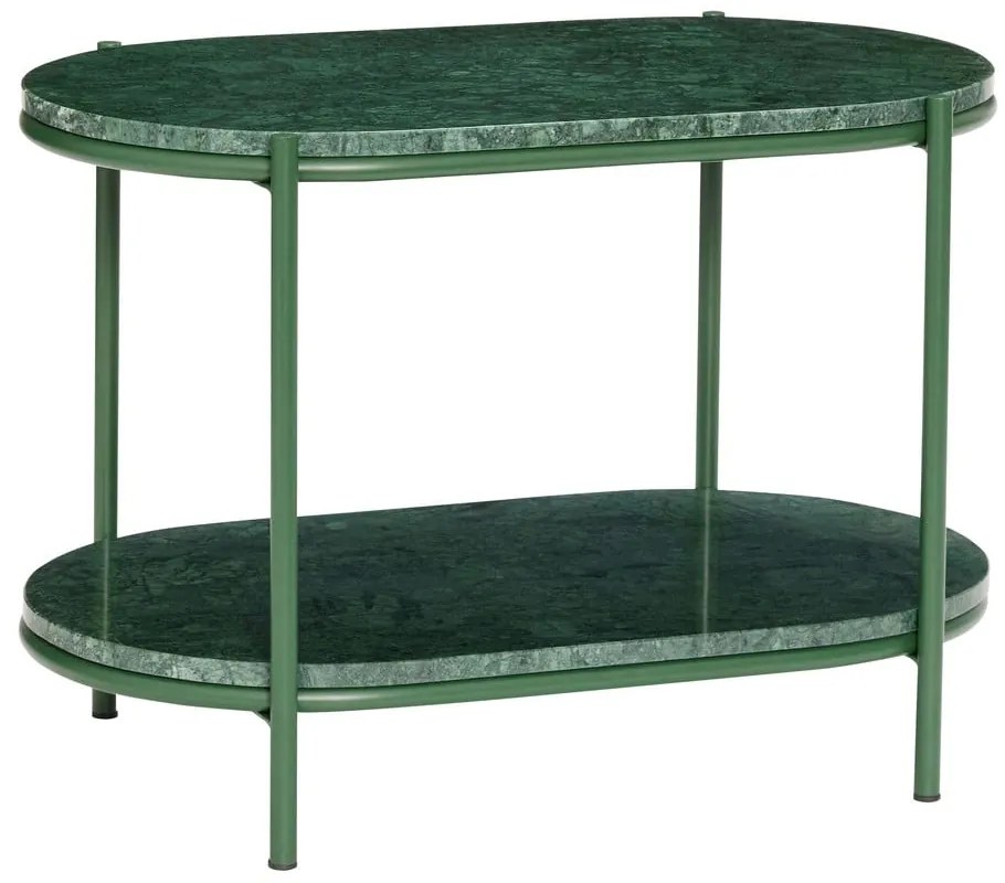 Тъмнозелена мраморна масичка за кафе 34x58 cm Nusa – Hübsch