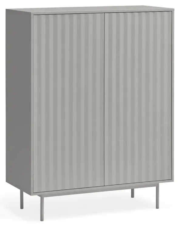 Сив висок скрин 97x130 cm Sierra – Teulat