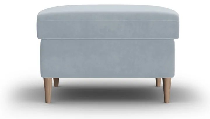 Светлосиня кадифена табуретка Kyoto – Cosmopolitan Design