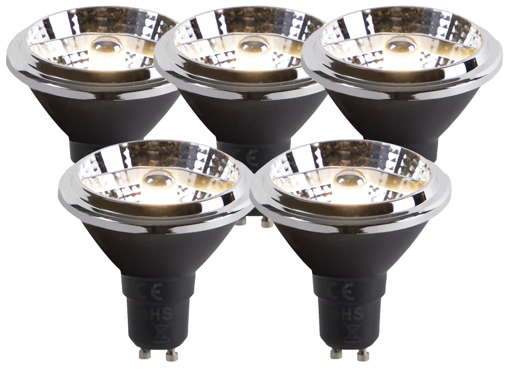 Комплект от 5 LED крушки GU10 AR70 6W 475lm 3000K