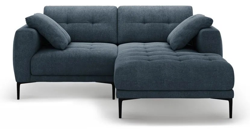 Тъмносин ъглов диван (десен ъгъл) Bemy – Micadoni