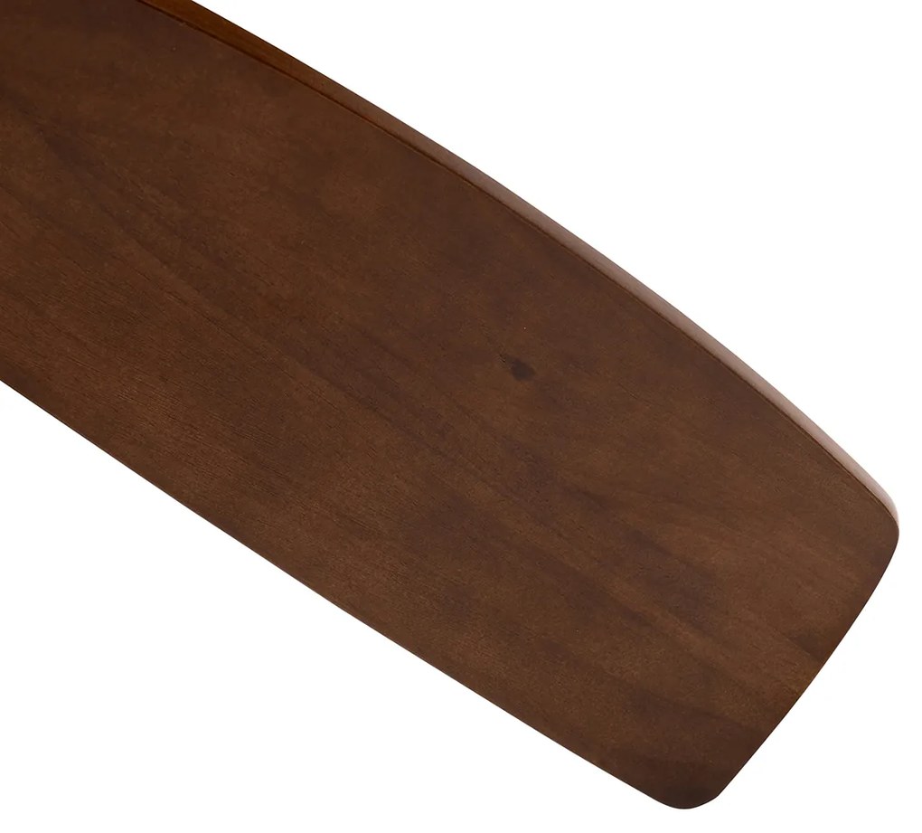 Вентилатор за таван черен с дърво 131,5 см вкл. LED димируем с дистанционно управление - Jerri