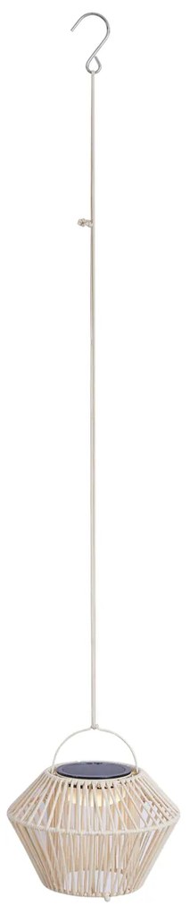 Бохемска настолна лампа бежова с LED 3-степенно димиране IP54 соларно презареждане - Duco