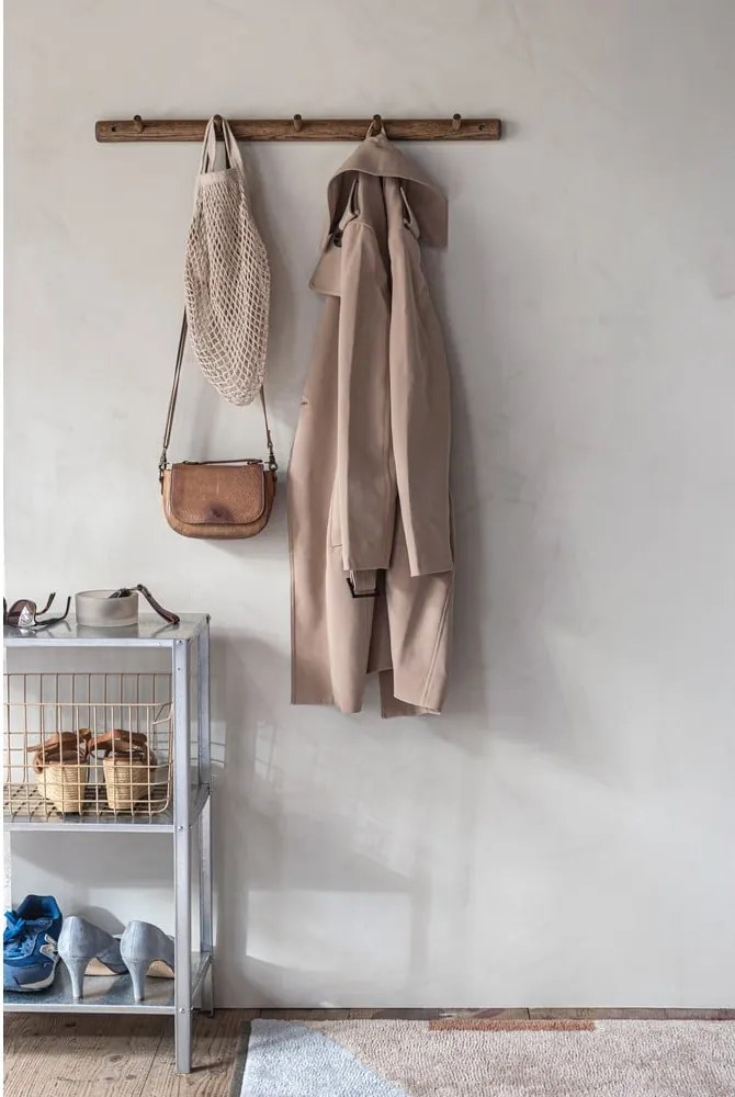 Кафява стенна закачалка от масивен дъб 72 cm Roots – Mette Ditmer Denmark