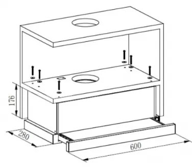 Абсорбатор за вграждане Heinner HTCH-440FS