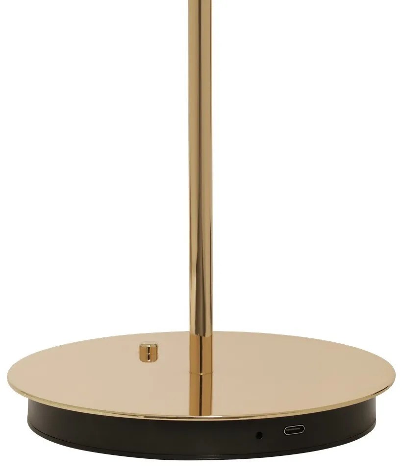 LED затъмняваща се настолна лампа с метален абажур в златист цвят (височина 31 cm) Asteria Move – UMAGE