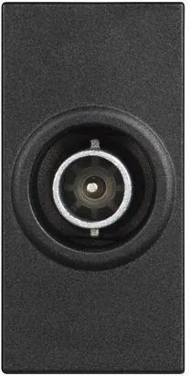 BTICINO Розетка TV индивидуална тип коаксиал 1 мод. цвят Черен /блистер/ Classia  - RG4202D