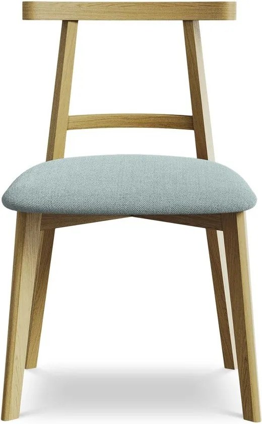 Син трапезен стол от масивна дървесина Ohelo – Makamii