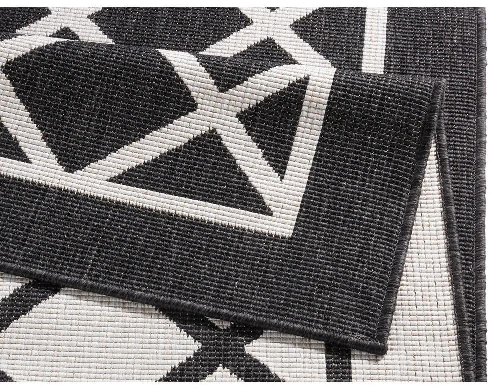Черно-кремав килим за открито , 80 x 250 cm Sydney - NORTHRUGS