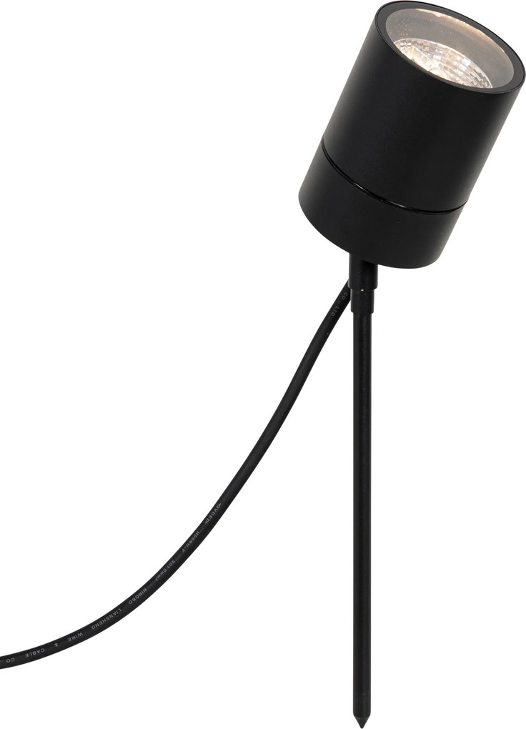 Модерен шип петно черен AR70 регулируем IP44 - Solo