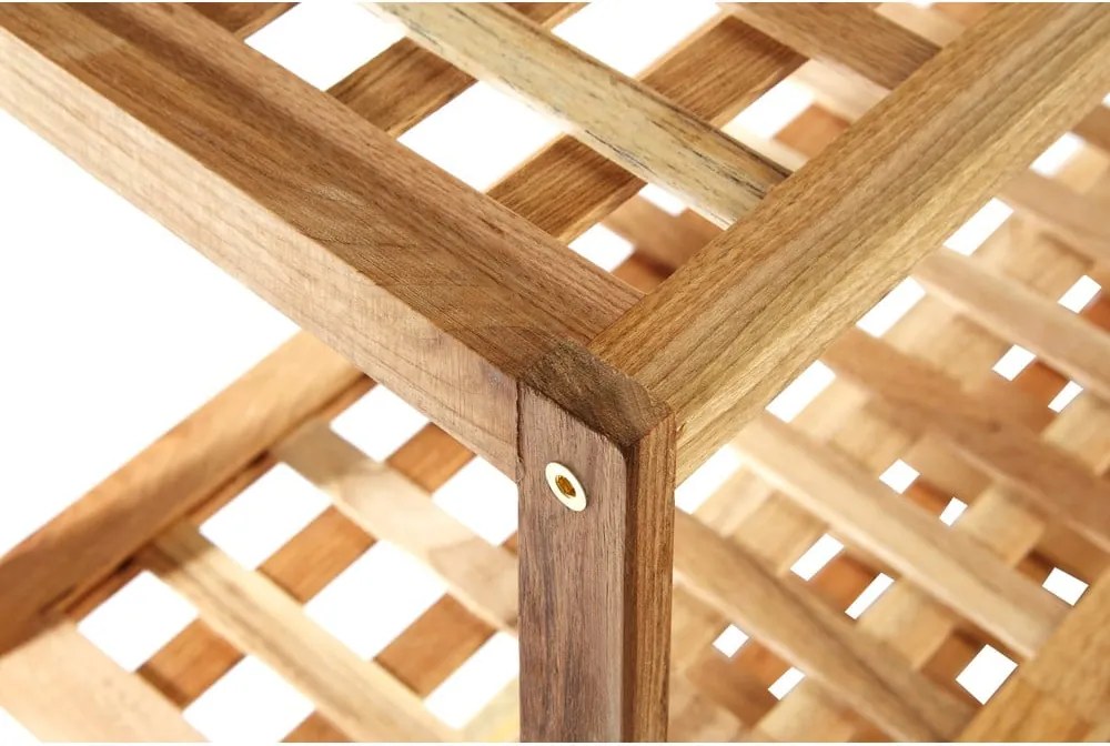 Стойка за обувки от масивен орех в естествен цвят – Premier Housewares