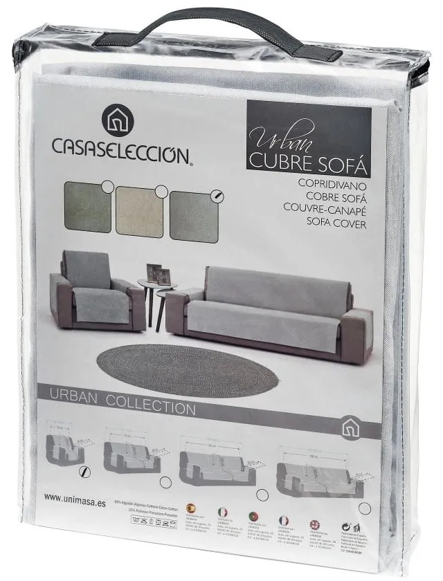 Светлосиво покривало за двуместен диван Urban – Casa Selección