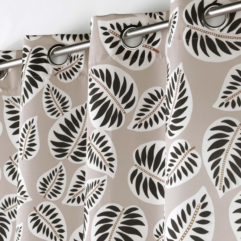 Черно-бежово перде 140x260 cm Alma – douceur d'intérieur
