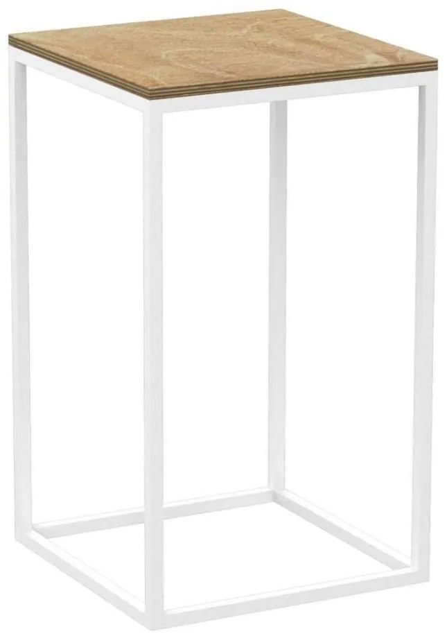 Стойка за цветя 40x24 см, бяла