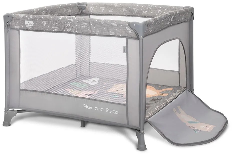 LORELLI Classic Кошара за игра PLAY N RELAX GREY ADVENTURE