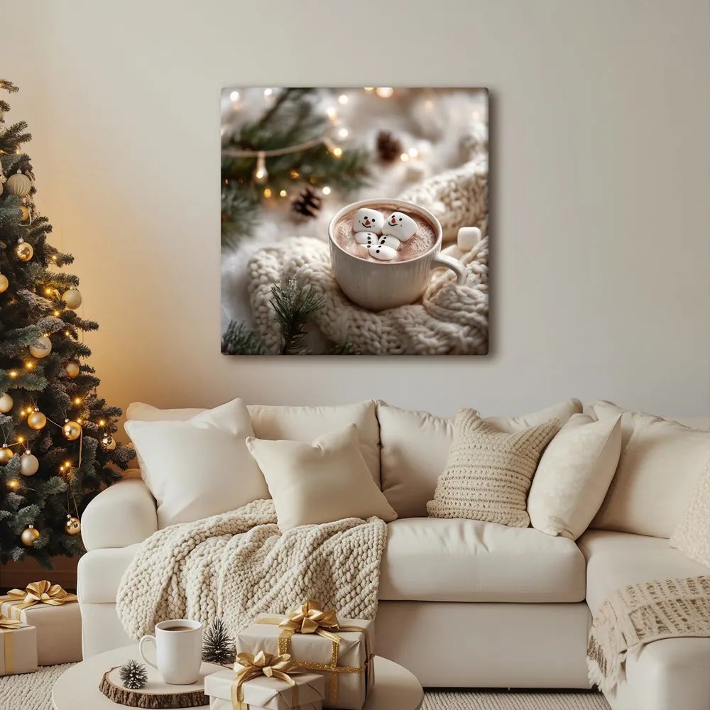 Картина на платно – Коледно спокойствие с вкусен шоколад