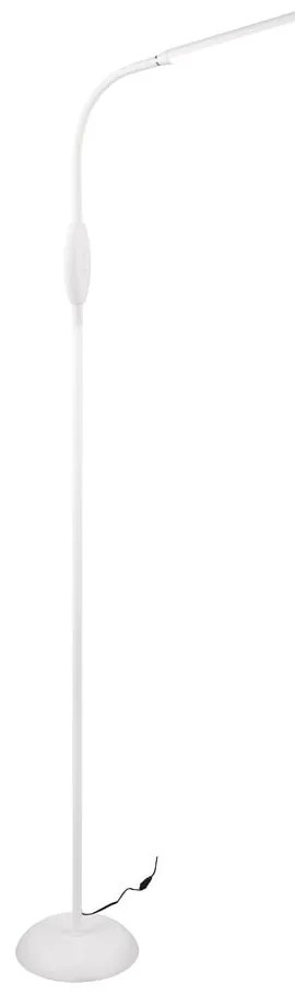 Бяла LED подова лампа (височина 145 cm) Toro - Trio