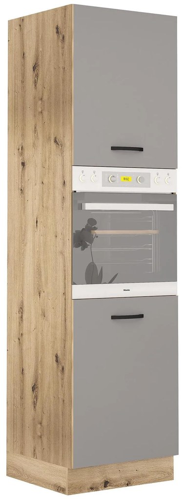 Колонен шкаф за фурна Лорен 60/Сив мат B66