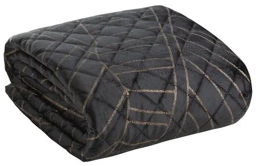 Дизайнерска покривка за легло в черно