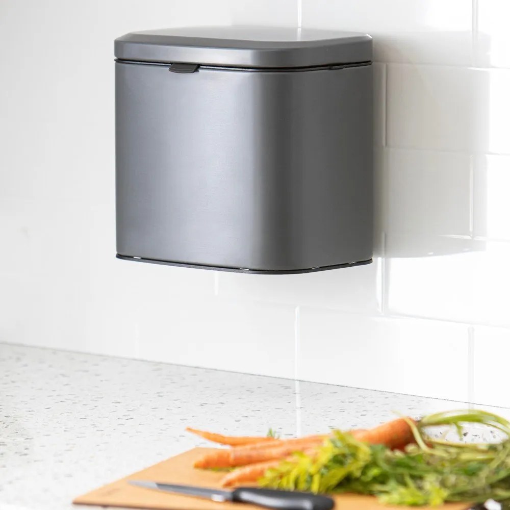 Тъмносив контейнер за компостируеми отпадъци 4 l Essentials – Ladelle