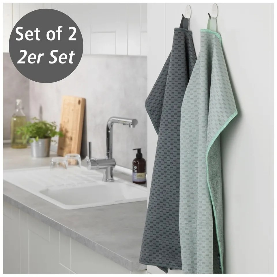 Кърпи за съдове от микрофибър в комплект 2 бр. 40x60 cm Miko – Wenko