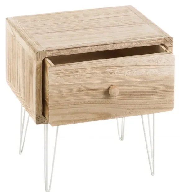 Нощно шкафче от екзотична дървесина в естествен цвят Natural Way - Casa Selección