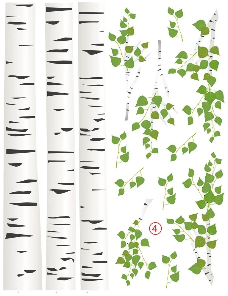 Невероятни стикери за стена Бреза 215 х 270 см