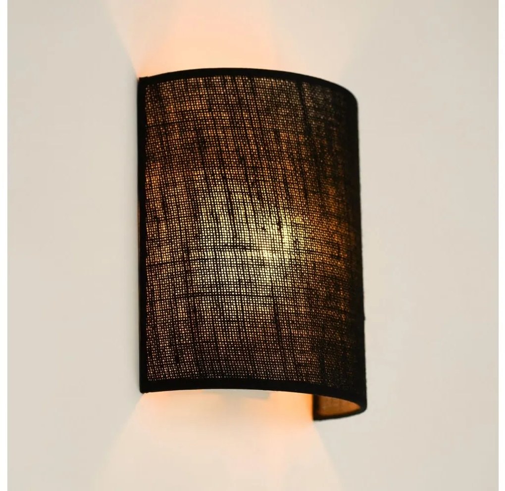 Brilagi - Стенно осветително SEMI 1xE27/15W/230V, Ø 20 см, черно