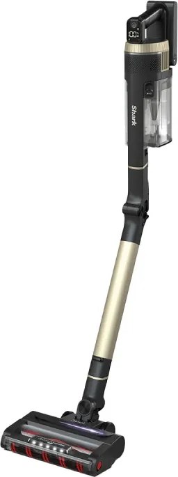 Вертикална прахосмукачка Shark Stratos True Pet Flexology IZ400EUT, 309W, 0.7L, Автономия 60 мин, Clean Sense IQ, Pet Pro, LED, Powerfins, Тъмносив/шампанско