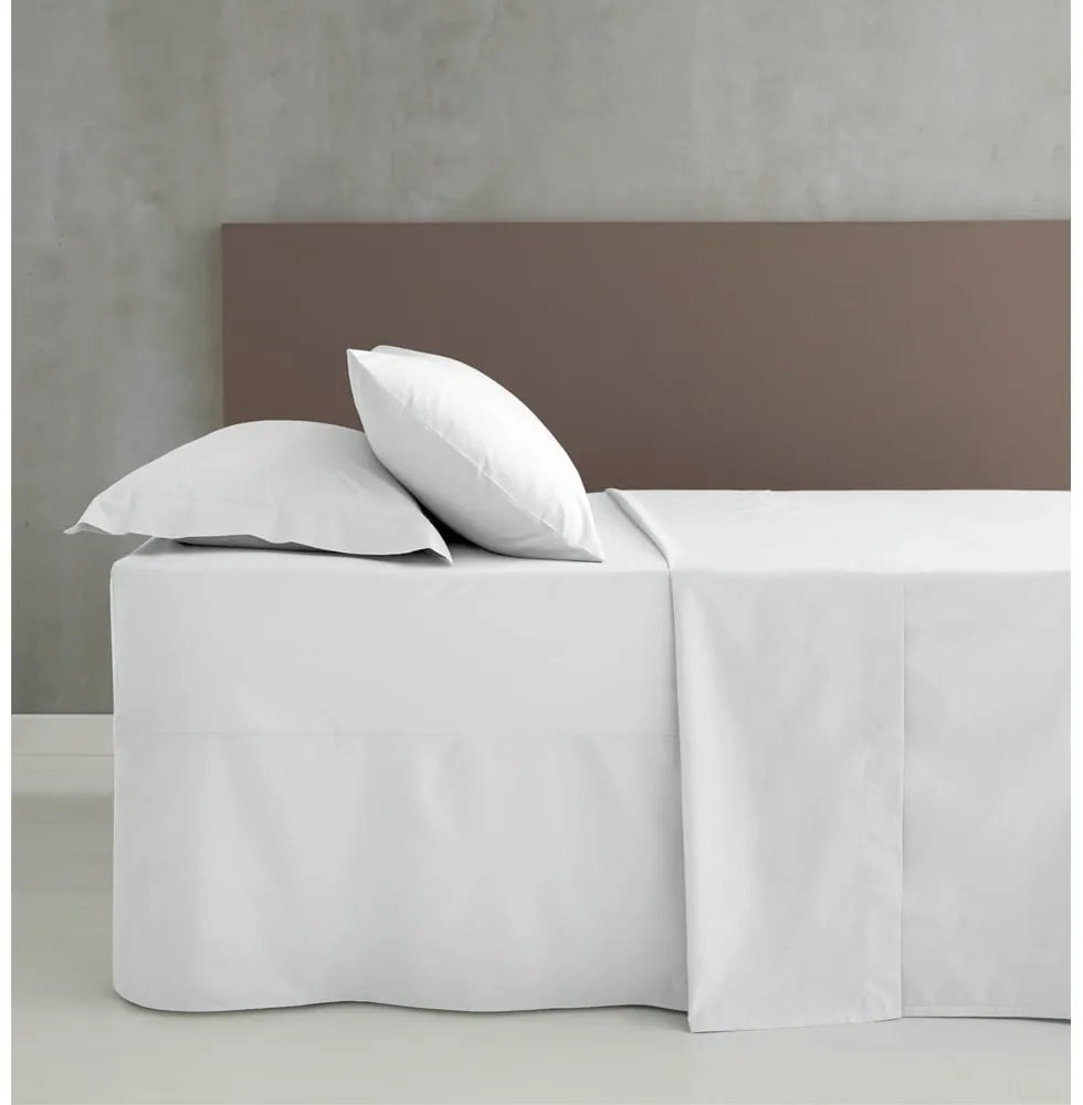 Бяло перкалово покритие за рамка на легло 90x190 cm Easy Iron Percale – Catherine Lansfield