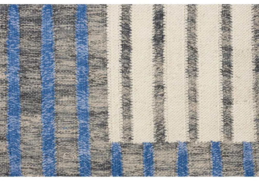 Син/кафяв памучен килим 160x230 cm Hampton – Dutchbone