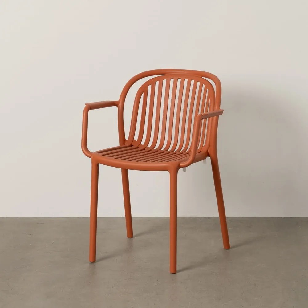 Теракотен пластмасов трапезен стол Alia – Ixia