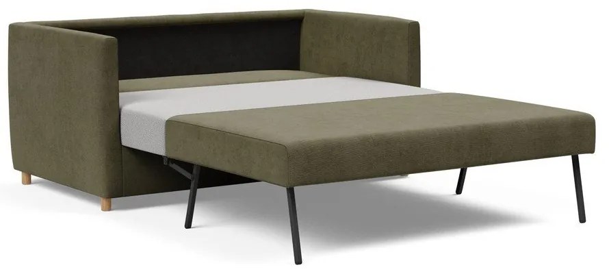 Тъмнозелен велурен разтегателен диван Olan - Innovation