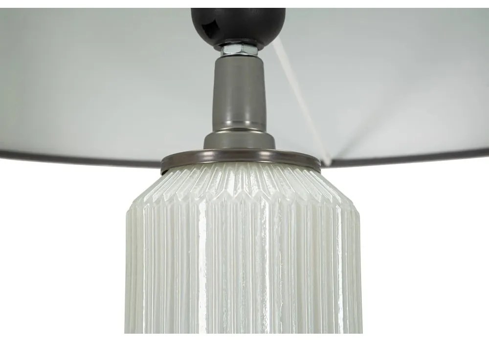 Сива подова лампа с текстилен абажур (височина 163 cm) Bright – Mauro Ferretti