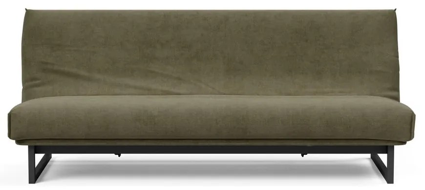 Зелен сгъваем диван от рипсено кадифе 200 cm Fraction – Innovation