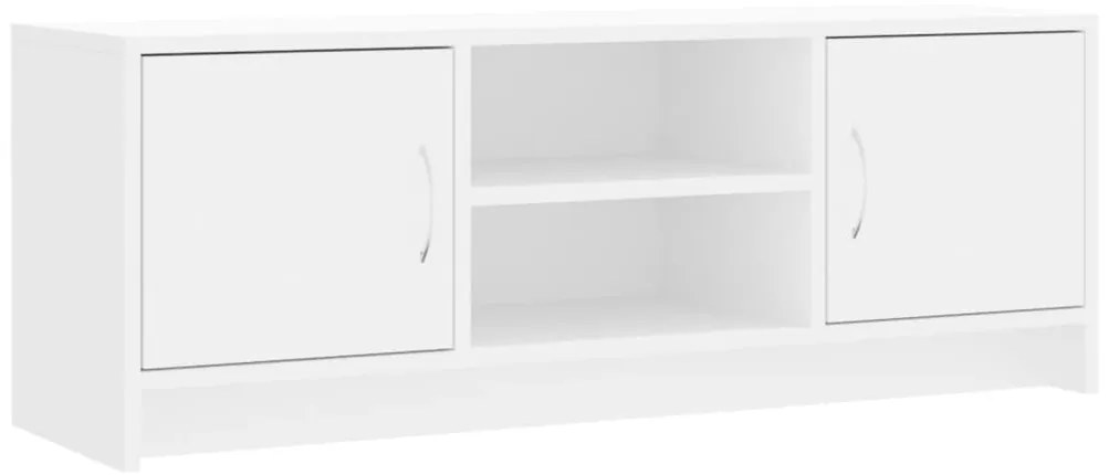 823253 vidaXL ТB шкаф, бял, 102x30x37,5 см, инженерно дърво