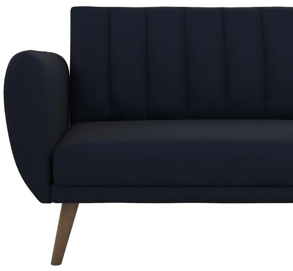 Тъмносин ъглов разтегателен диван Brittany - Novogratz