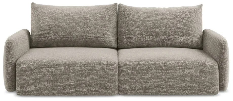 Бежов разтегателен диван с място за съхранение 238 cm Kalena – Makamii