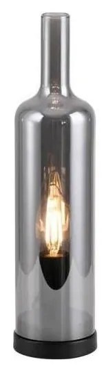 JUST LIGHT. 14006-25 - Настолна лампа BOTTLE 1xE14/25W/230V черна/опушена