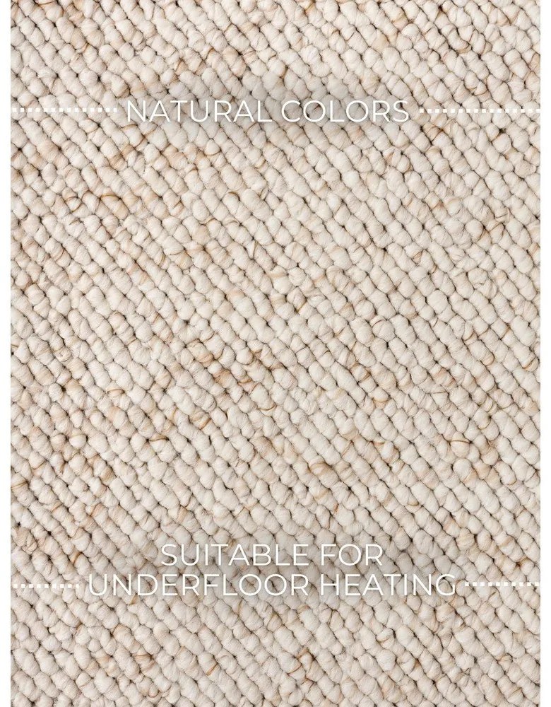Кремав килим подходящ за пране 160x230 cm Rocco Cream – Elle Decoration