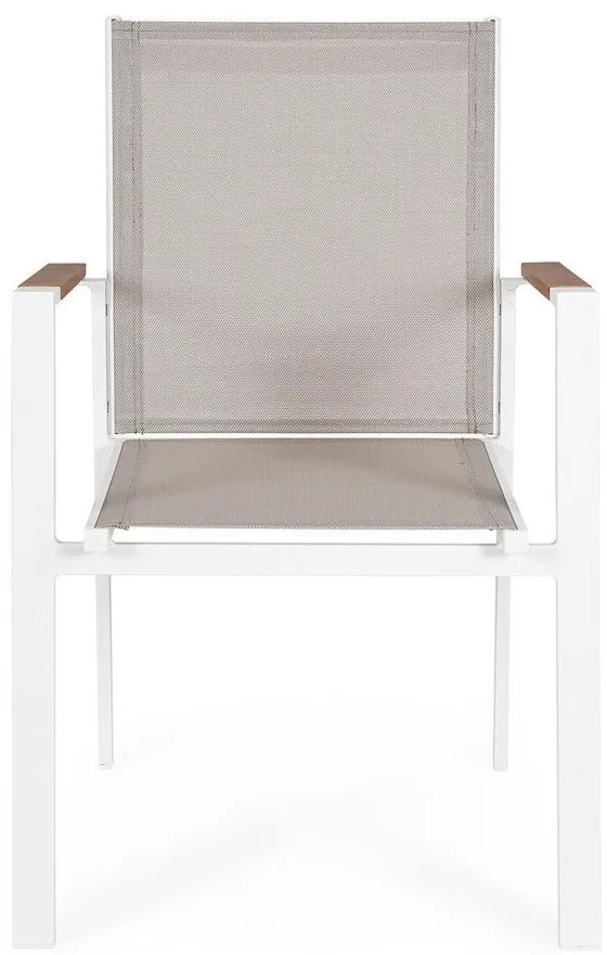 Бял метален градински стол Heta – Bizzotto