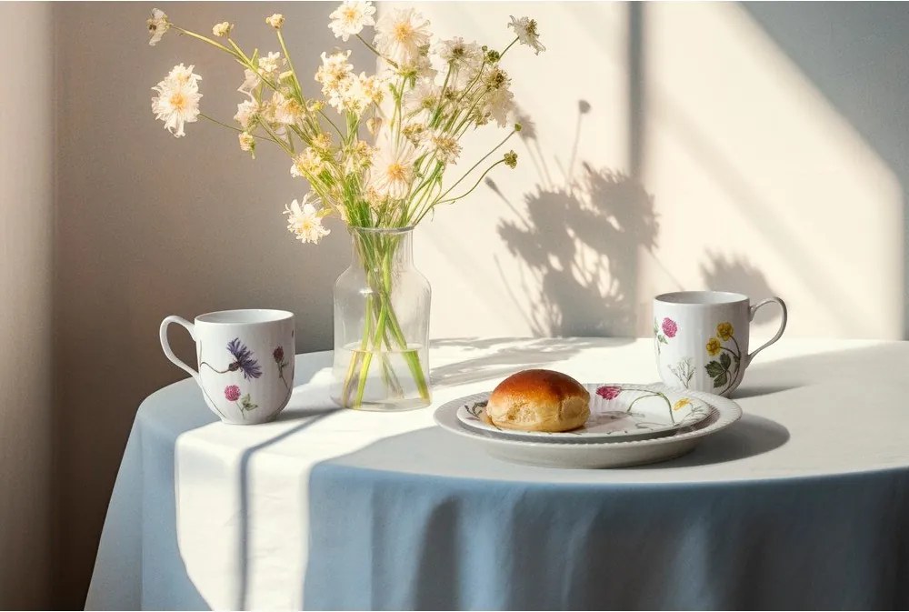 Бяла десертна порцеланова чиния ø 22 cm Hammershøi Summer – Kähler Design