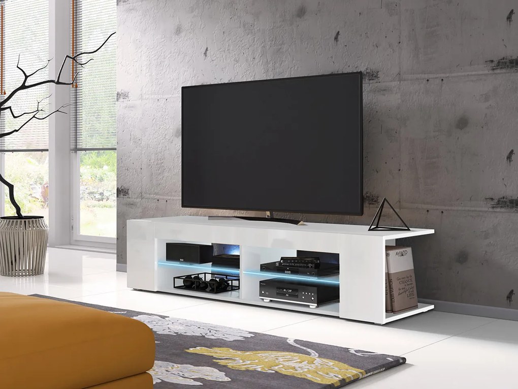 TV шкаф Smart-дължина: 137 cm-бял